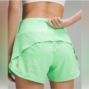 lululemon athletica Women’s Neon Mint Layered Athletic Shorts